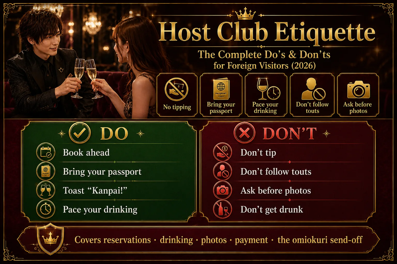 Host Club Etiquette: Do's and Don'ts in Kabukicho (2026)