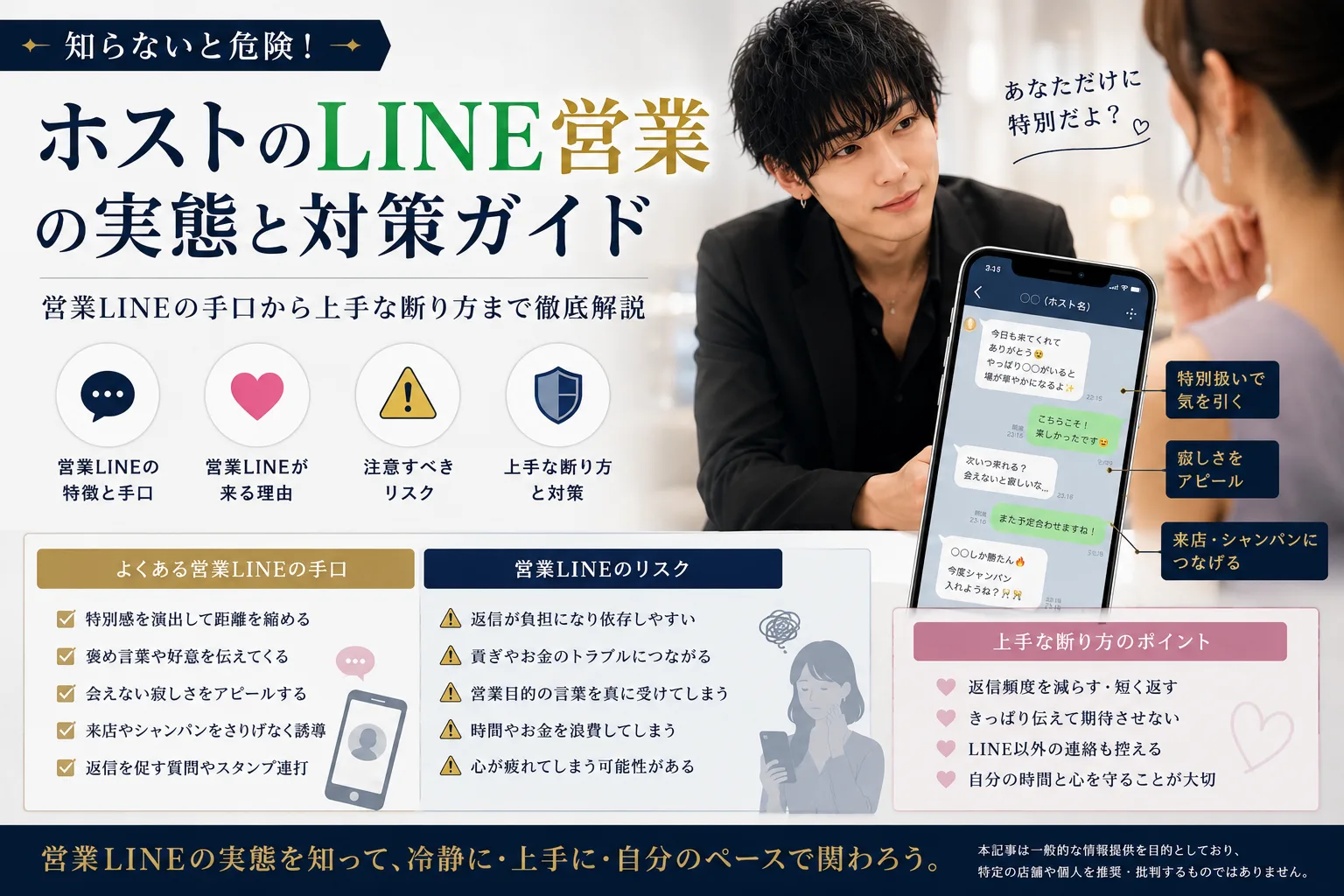 これ営業LINE？色恋・育て・友達の見分け方2026｜ホスト