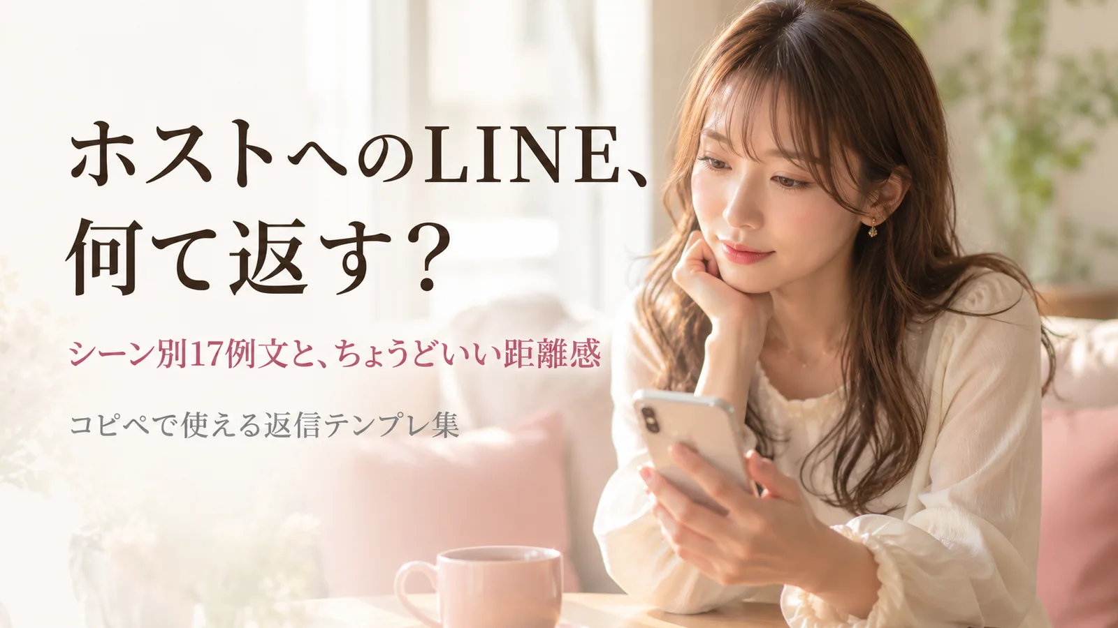 ホストへのLINE返信テンプレ｜シーン別17例文と距離感の作り方