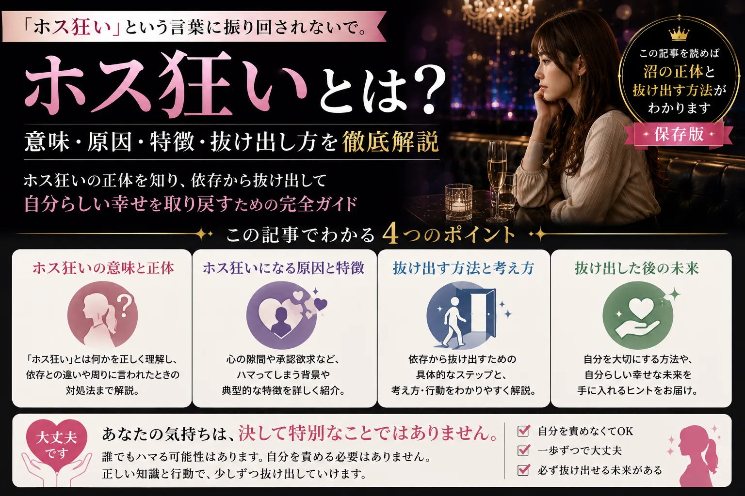 ホス狂いから抜け出したいあなたへ｜沼落ち4段階・改正法後2026