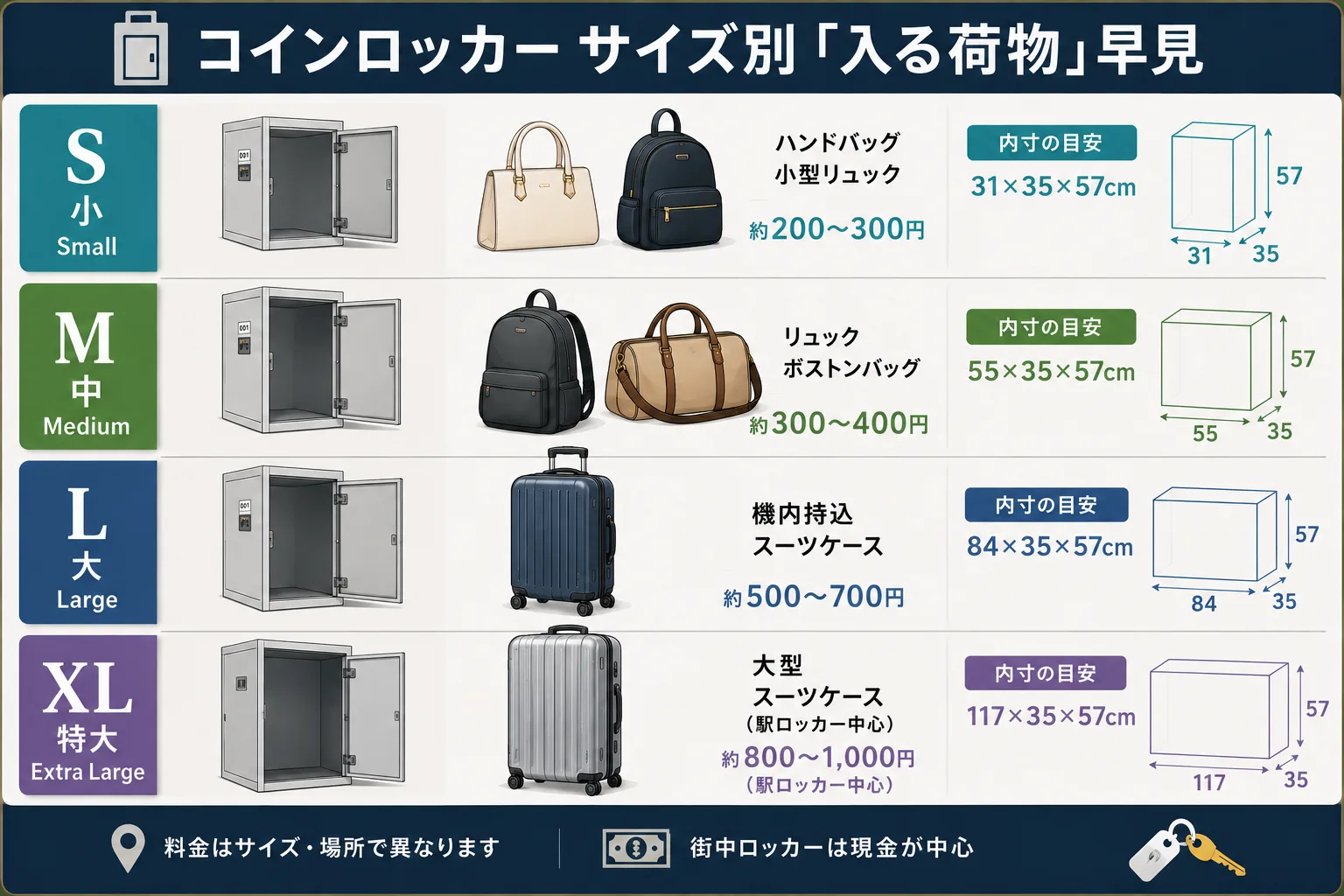歌舞伎町コインロッカー早見表｜24h対応6箇所の料金2026