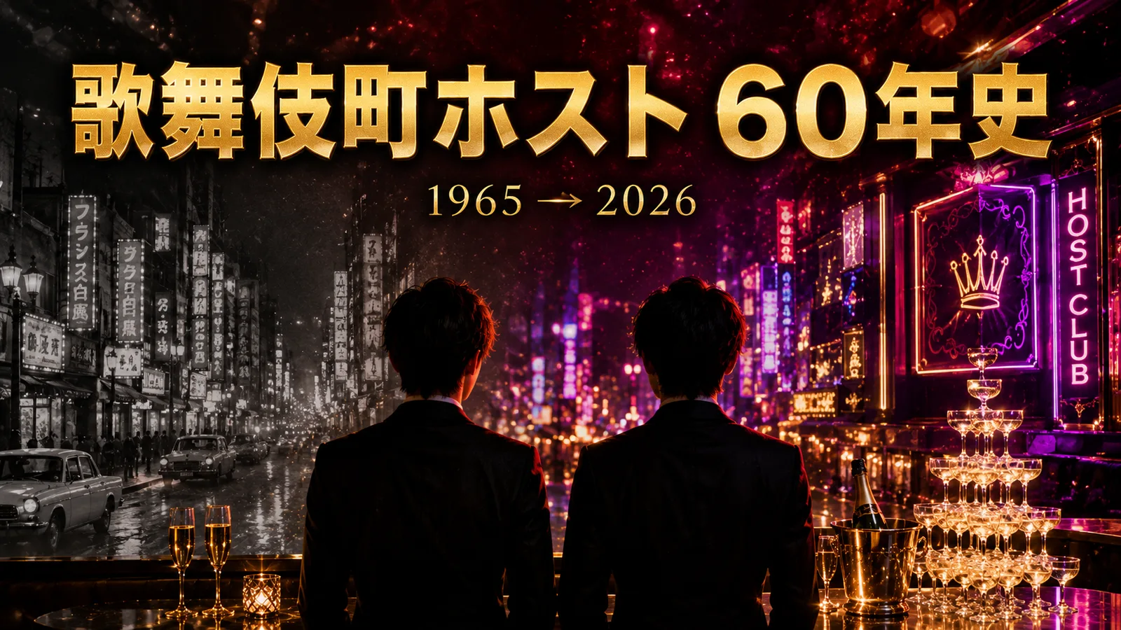 歌舞伎町ホストクラブの歴史|1965年からの60年を年表で解説