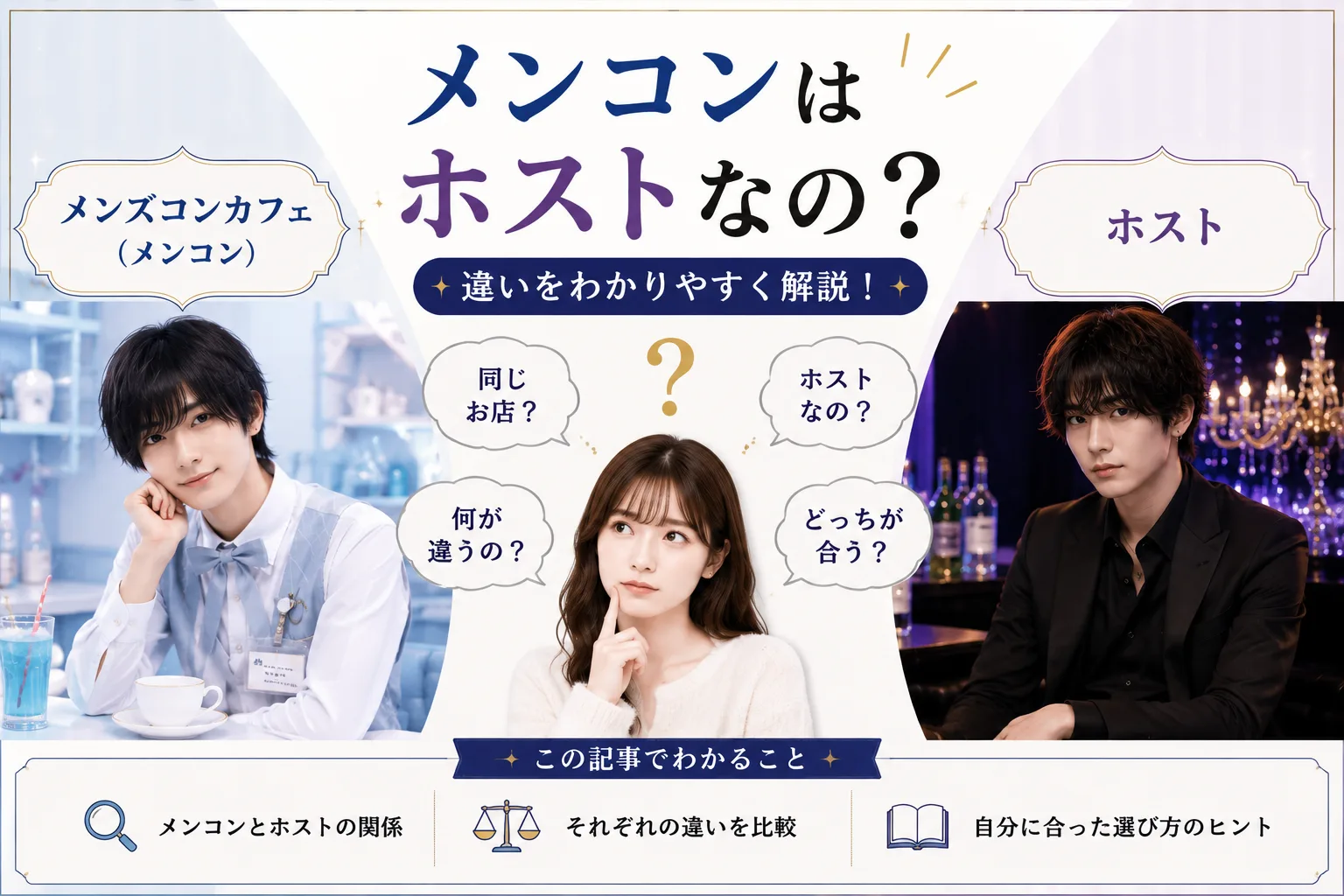 メンコンの「ホスト化」｜接客文化のスライドと安全な店の見分け方
