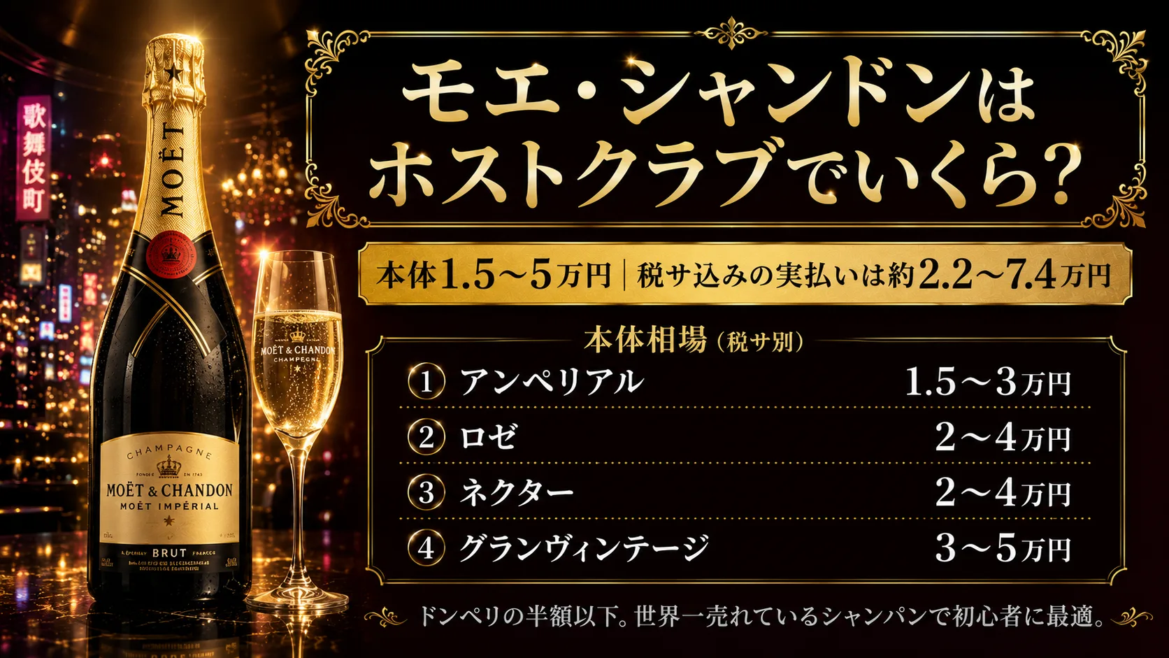 モエシャンドン値段|ホスト1.5〜5万円・初心者向け4種類完全ガイド2026