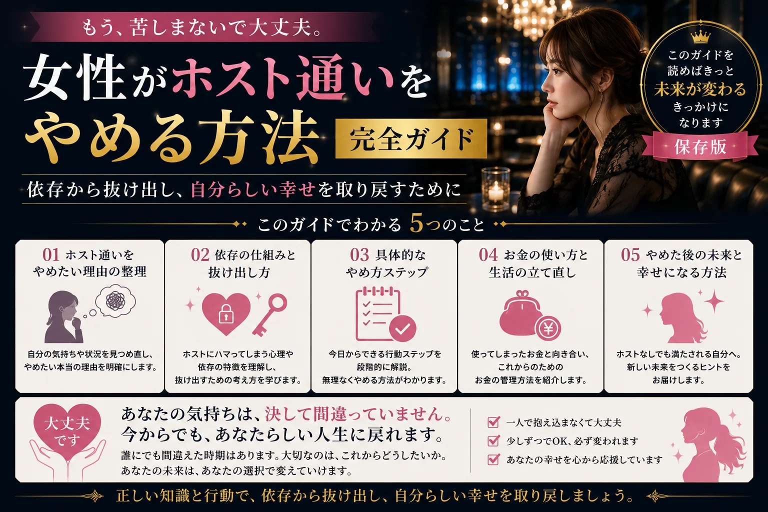 ホストクラブ卒業5ステップ｜やめたいけどやめられないあなたへ2026