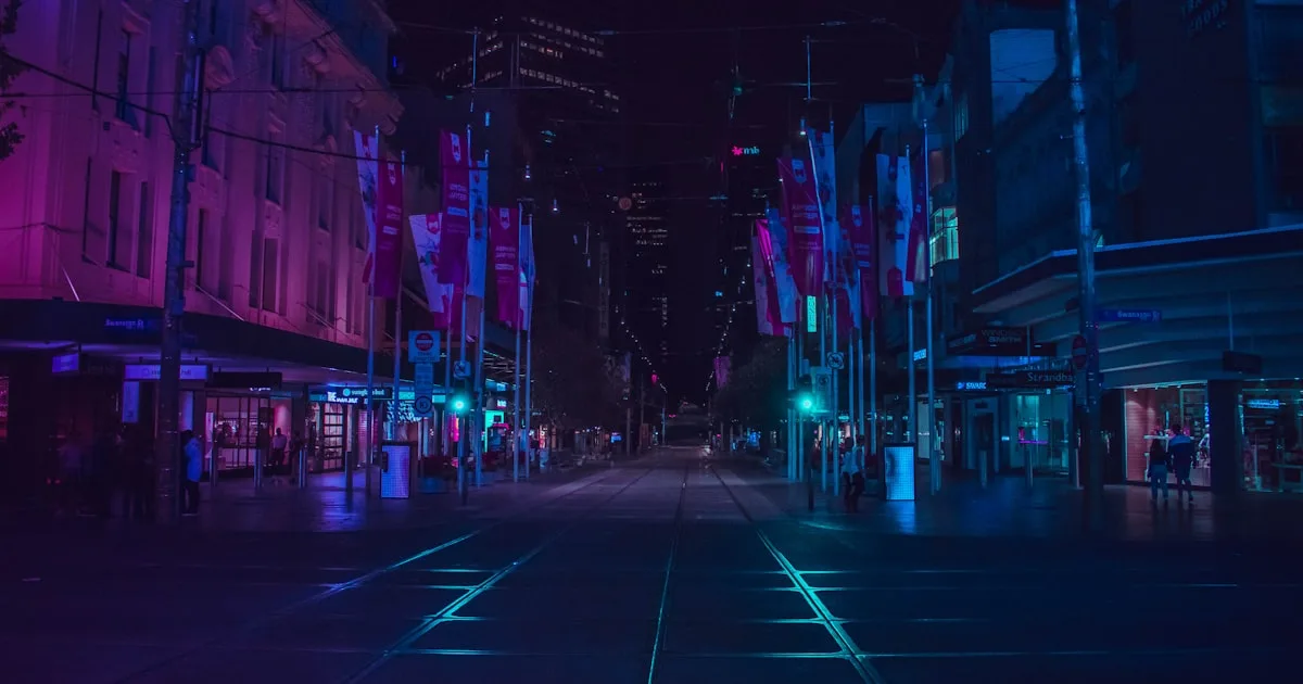 夜のきらめくイメージ